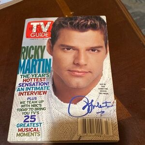 Tv guide with Ricky Martin on cover 1999 edition
